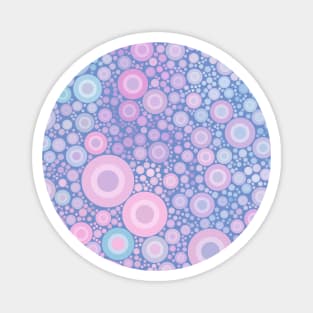 Pastel Jaw Breaker Abstract Polka Dots Pattern Magnet